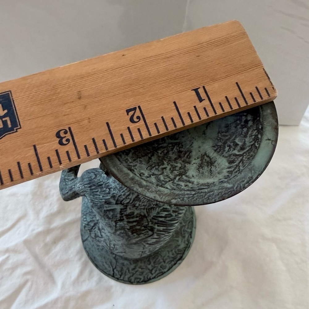 Antique Finish Monkey Sculpture Candle Holder - Picture 9 of 9